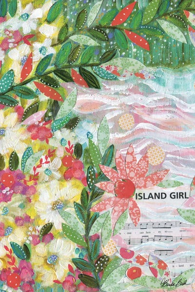 Island Girl by Brenda Bush multi panel art