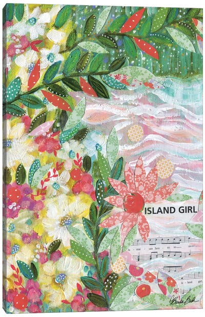 Island Girl Canvas Art Print - Brenda Bush