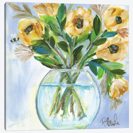 Sunflowers Alfresco Canvas Print #BBN277} by Brenda Bush Art Print