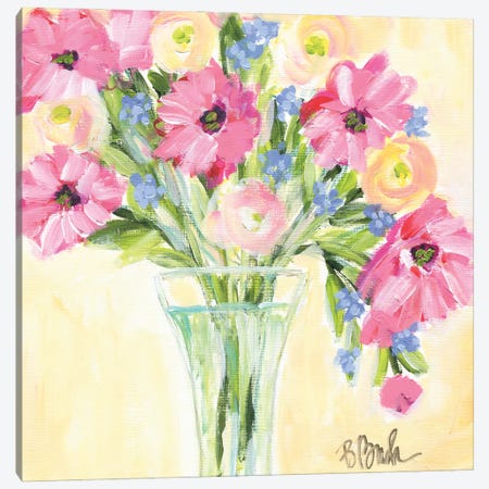 Summertime Bouquet Canvas Print #BBN278} by Brenda Bush Canvas Artwork