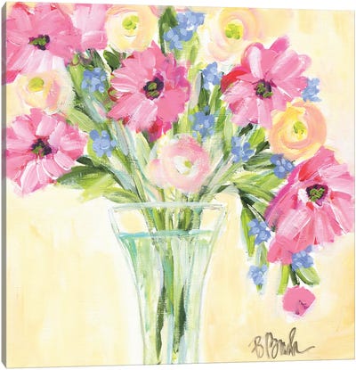 Summertime Bouquet Canvas Art Print - Brenda Bush