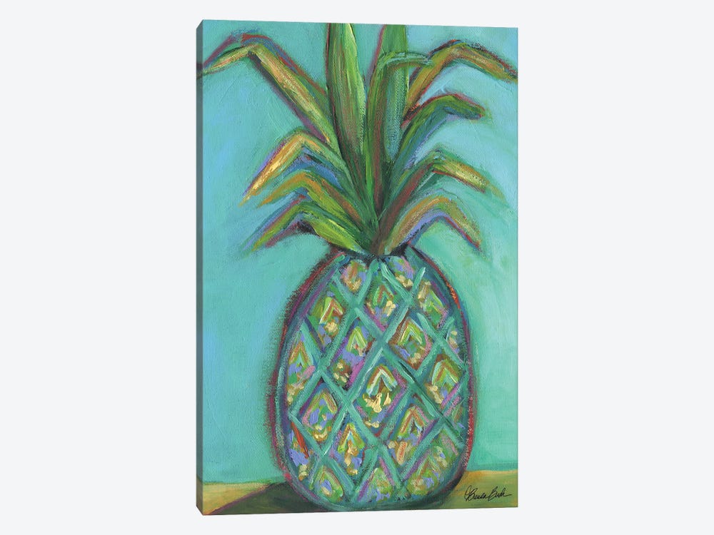 Pineapple In The Sun by Brenda Bush 1-piece Canvas Artwork