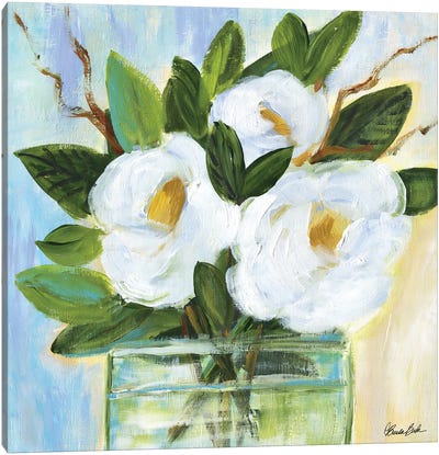 Blooming Gardenias Canvas Art Print - Brenda Bush