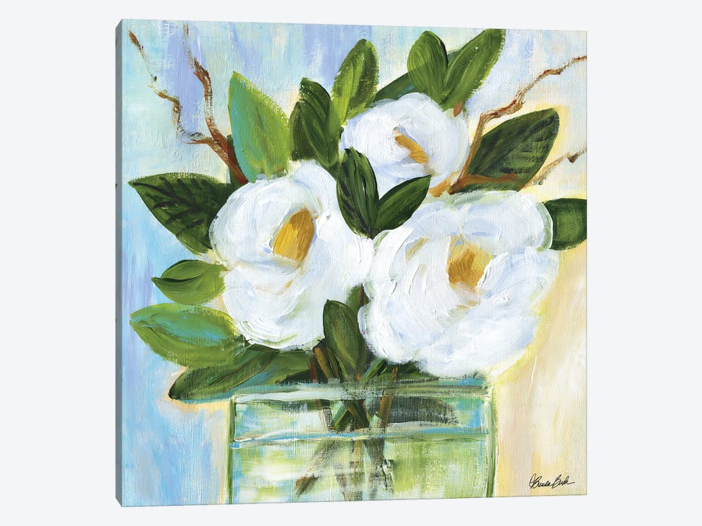 Blooming Gardenias by Brenda Bush 1-piece Art Print