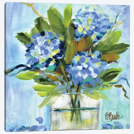 Hydrangea Perfection Canvas Print #BBN285} by Brenda Bush Canvas Wall Art
