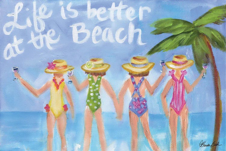 Better At The Beach by Brenda Bush wall art