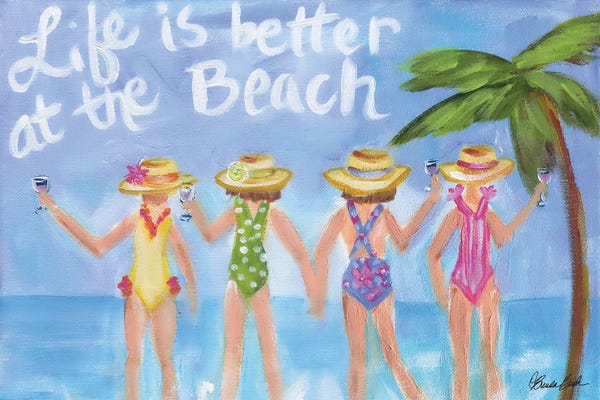 Friendship: Better At The Beach by Brenda Bush