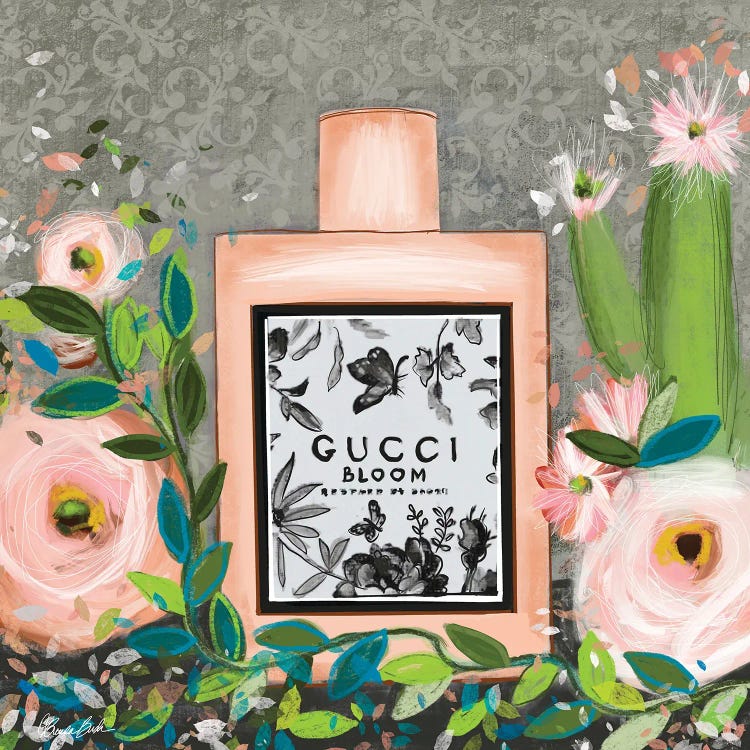 Gucci Bloom Canvas Art Print by Brenda Bush
