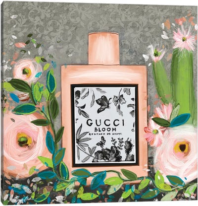 Gucci Bloom Canvas Art Print - Perfume Bottle Art