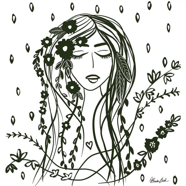 Feathers: Feathers And Flowers by Brenda Bush