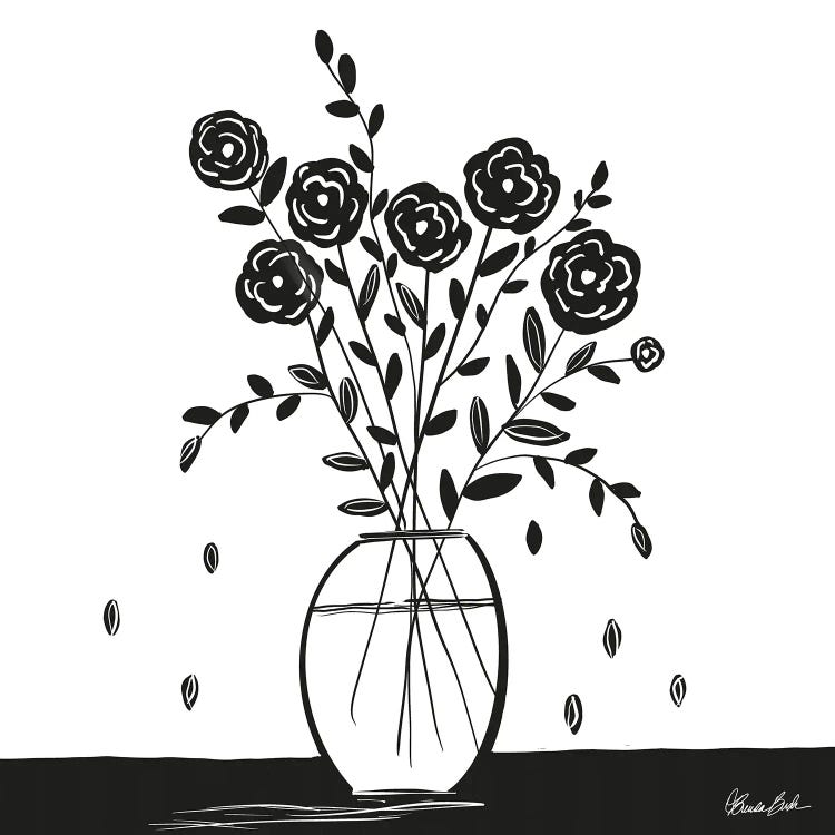 Simple Roses by Brenda Bush wall art