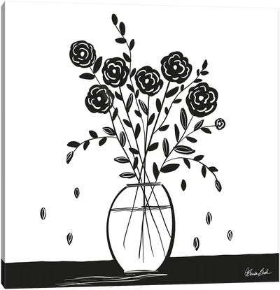 Simple Roses Canvas Art Print - Brenda Bush