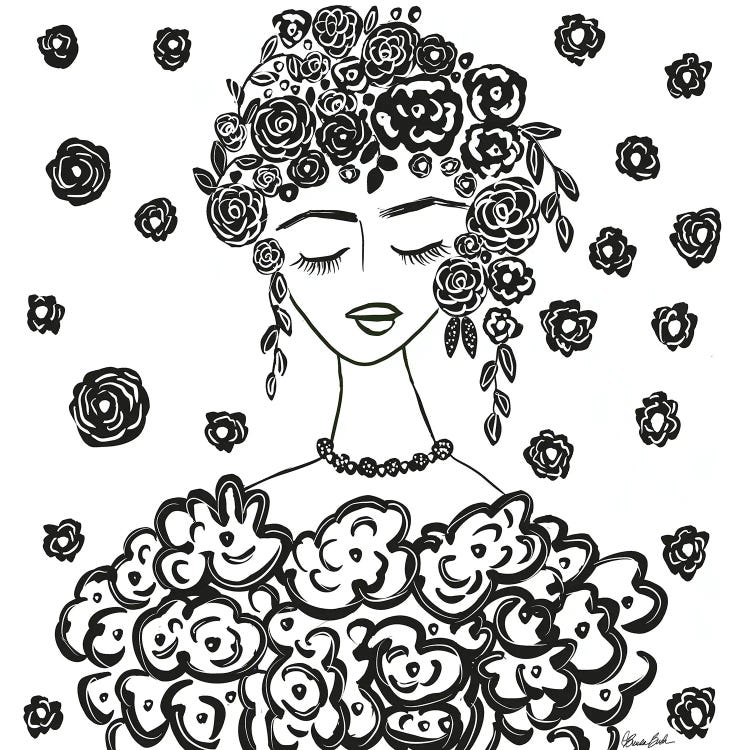 Dress Of Roses by Brenda Bush wall art