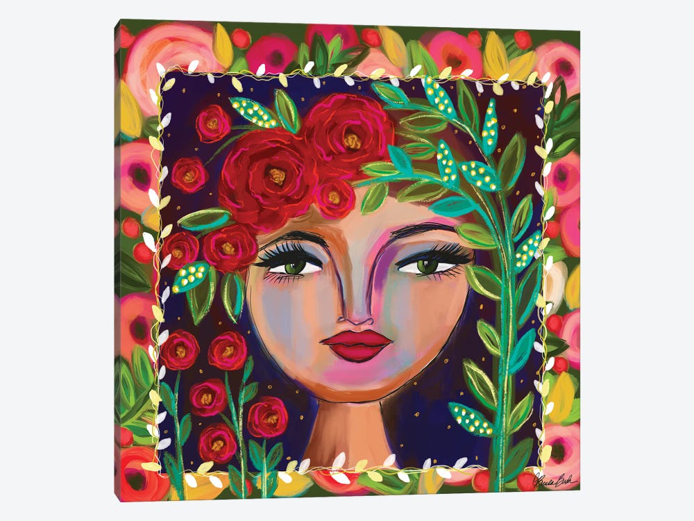 Evening In The Rose Garden by Brenda Bush 1-piece Canvas Print