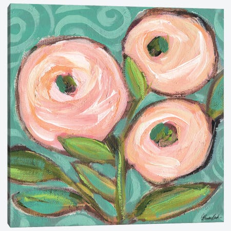 Sunset Beauty Roses Canvas Print #BBN319} by Brenda Bush Canvas Art Print