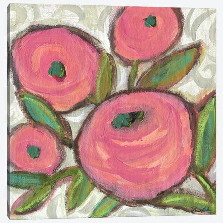 Free Spirit Roses Canvas Print #BBN321} by Brenda Bush Canvas Wall Art