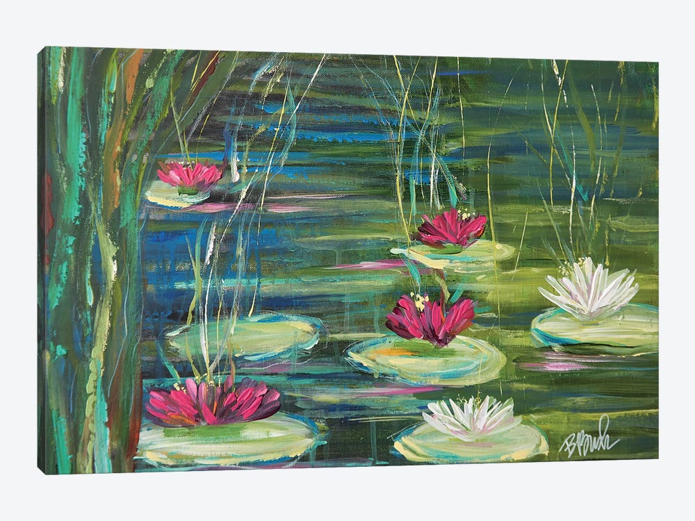 Lily Pads In Spring by Brenda Bush 1-piece Canvas Wall Art