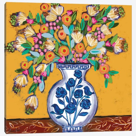Tulum Bouquet Canvas Print #BBN335} by Brenda Bush Canvas Art