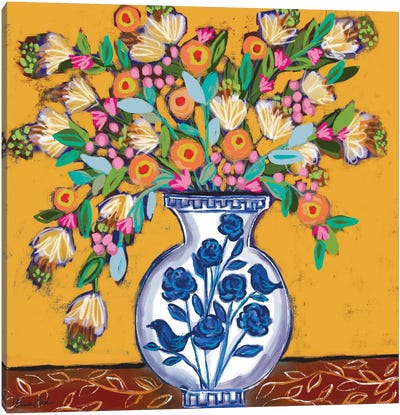 Tulum Bouquet Canvas Art Print - Brenda Bush