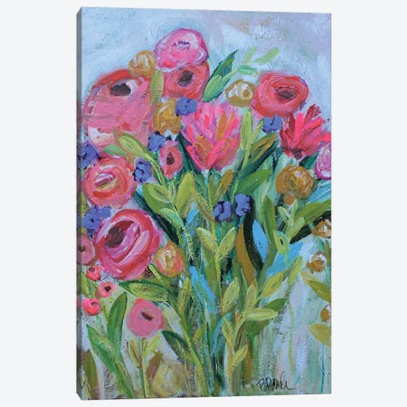 Let's Pick Flowers Canvas Print #BBN338} by Brenda Bush Canvas Print