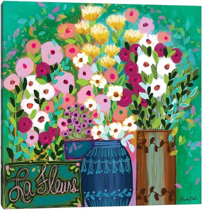 French Le Fleurs Canvas Art Print - Brenda Bush