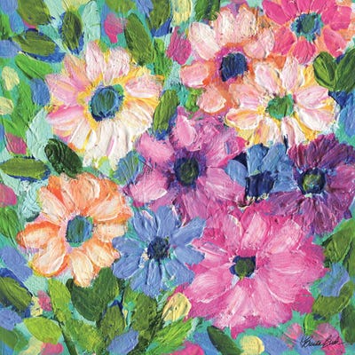 Daisy Garden by Brenda Bush framed wall art