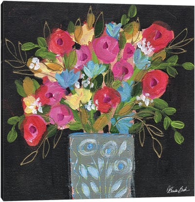 Glowing Bouquet Canvas Art Print - Brenda Bush
