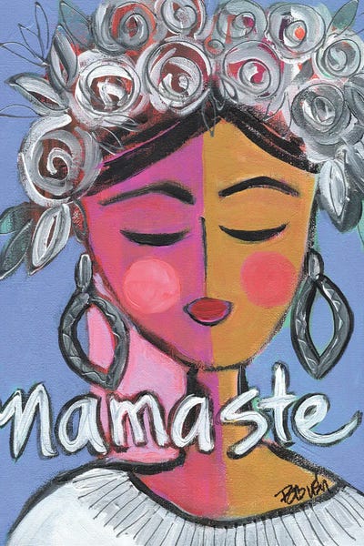 Namaste BFF by Brenda Bush multi panel art