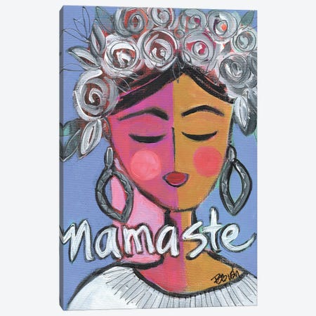 Namaste BFF Canvas Print #BBN348} by Brenda Bush Canvas Art