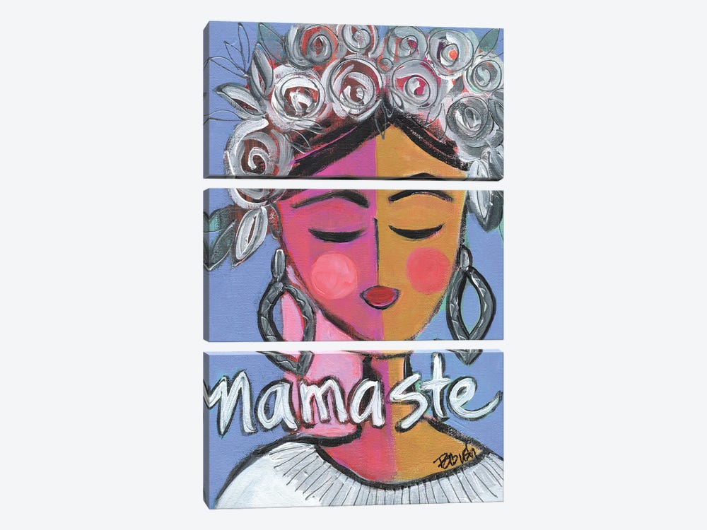 Namaste BFF by Brenda Bush 3-piece Canvas Artwork