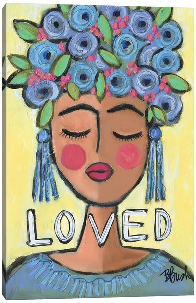 Loved BFF Canvas Art Print - Brenda Bush