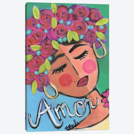 Amor BFF Canvas Print #BBN352} by Brenda Bush Canvas Print