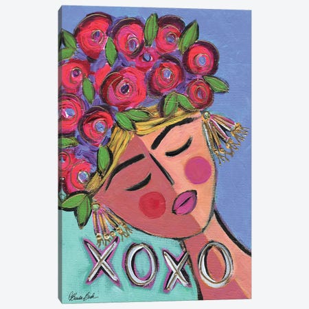 XOXO BFF Canvas Print #BBN353} by Brenda Bush Canvas Art Print