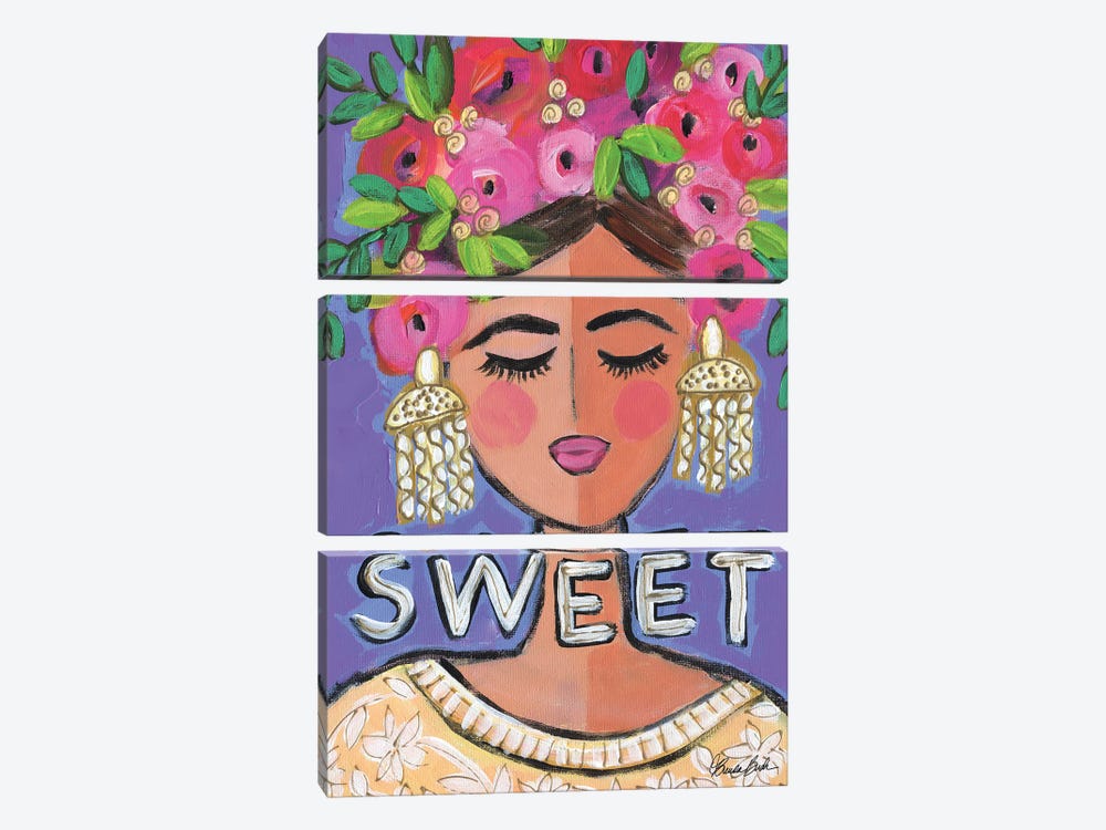 Sweet BFF by Brenda Bush 3-piece Canvas Art