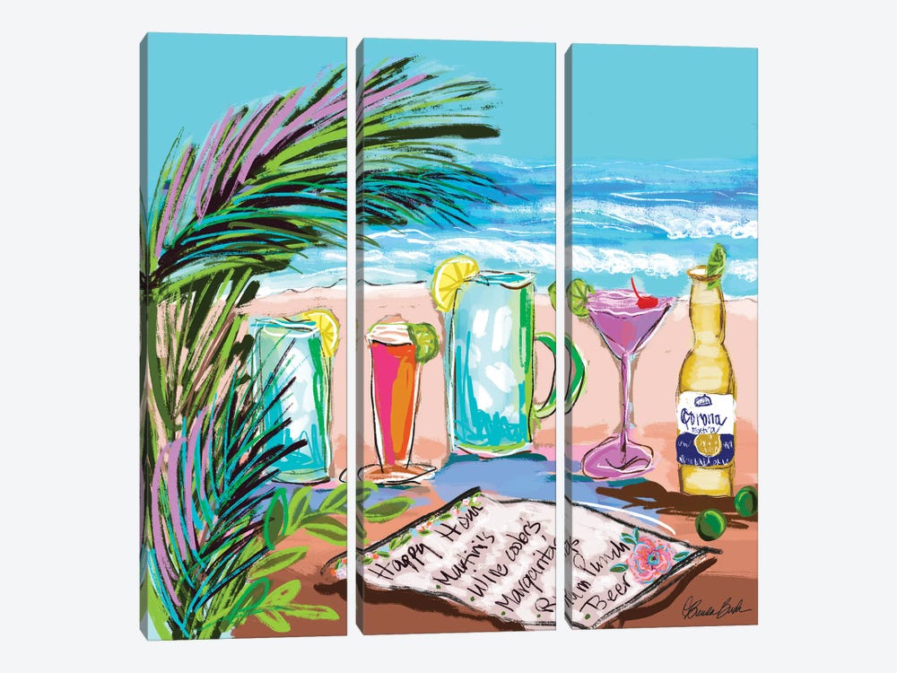 Jamaican Happy Hour by Brenda Bush 3-piece Art Print