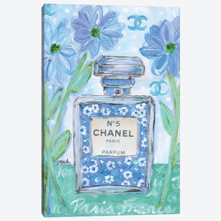 Chanel Blue Canvas Print #BBN363} by Brenda Bush Canvas Art
