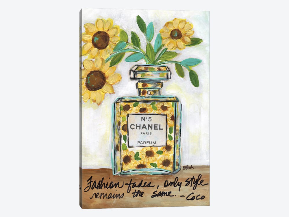 Chanel Sunflowers by Brenda Bush 1-piece Canvas Wall Art