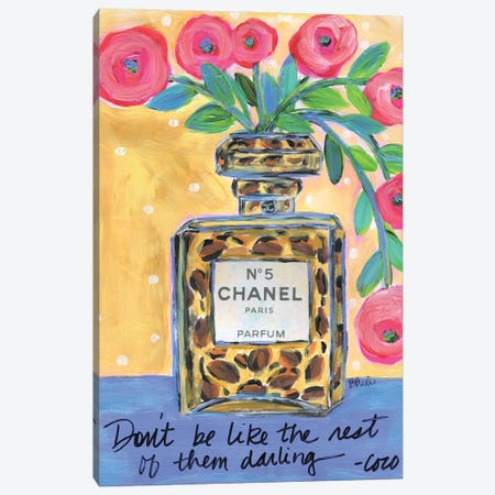 Chanel Leopard Canvas Print #BBN365} by Brenda Bush Canvas Print
