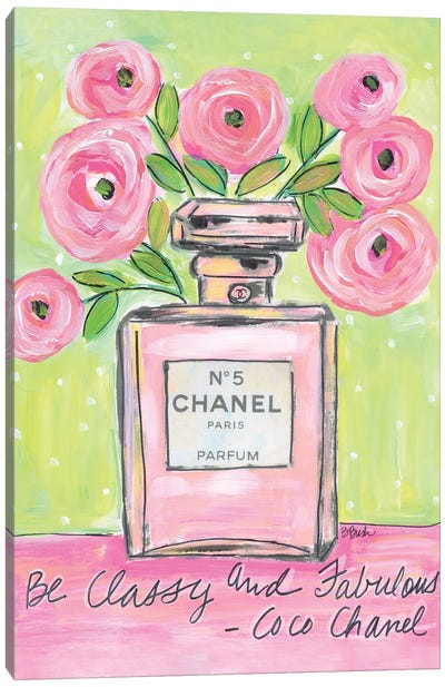Pink Chanel Canvas Art Print - Brenda Bush