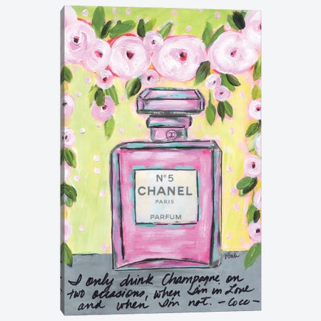 Chanel Champagne Canvas Print #BBN369} by Brenda Bush Canvas Art