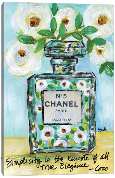 Chanel Simplicity Canvas Art Print - Brenda Bush