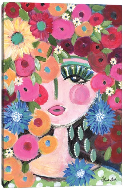 New Jewelry And A Polka Dot Dress Canvas Art Print - Brenda Bush