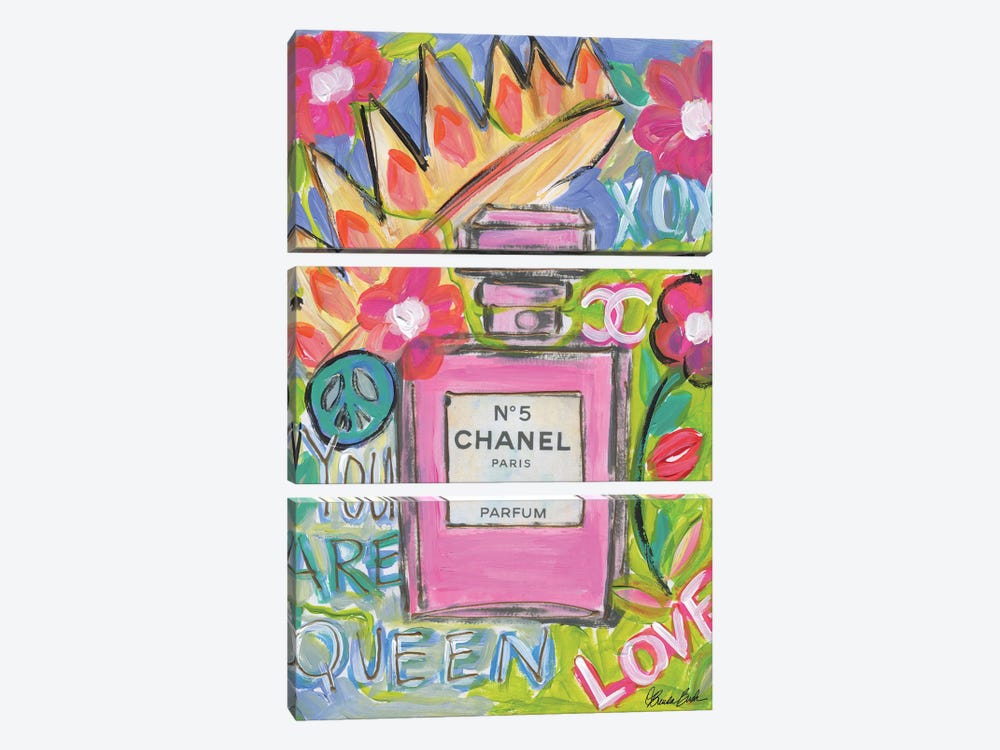 Chanel Queen by Brenda Bush 3-piece Canvas Print