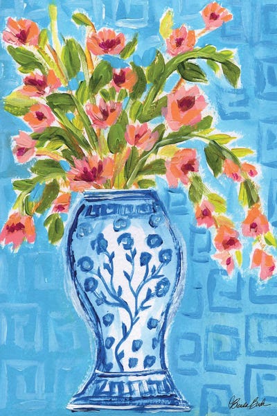 Chinoiserie: Tall Vase by Brenda Bush
