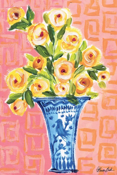 Chinoiserie: Bluebird Vase by Brenda Bush