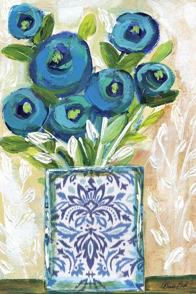 Chinoiserie: Blue Moon Roses by Brenda Bush