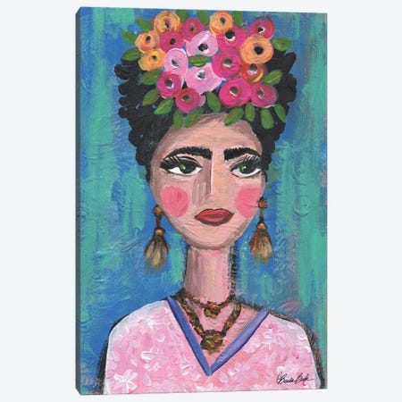 Classic Frida Canvas Print #BBN383} by Brenda Bush Canvas Wall Art