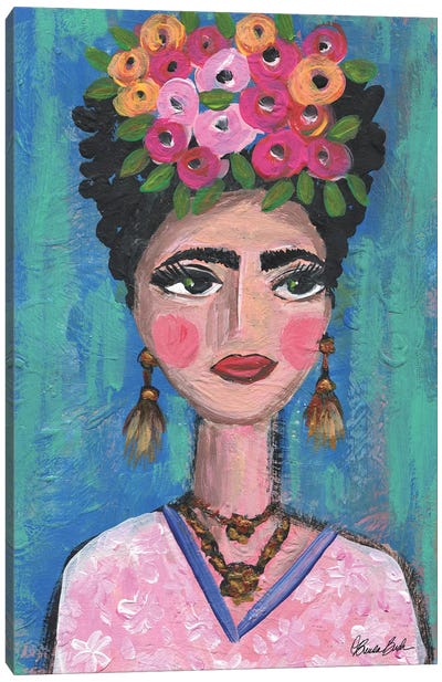 Classic Frida Canvas Art Print - Frida Kahlo