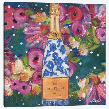 Chinoiserie Champagne Canvas Print #BBN388} by Brenda Bush Canvas Artwork