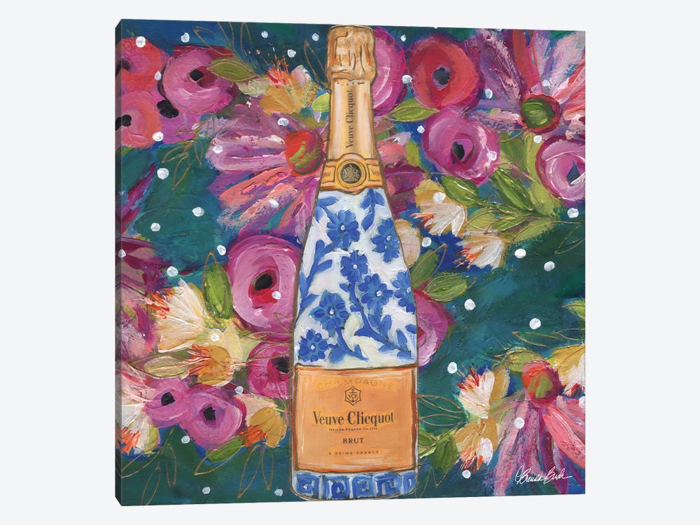 Chinoiserie Champagne by Brenda Bush 1-piece Canvas Artwork
